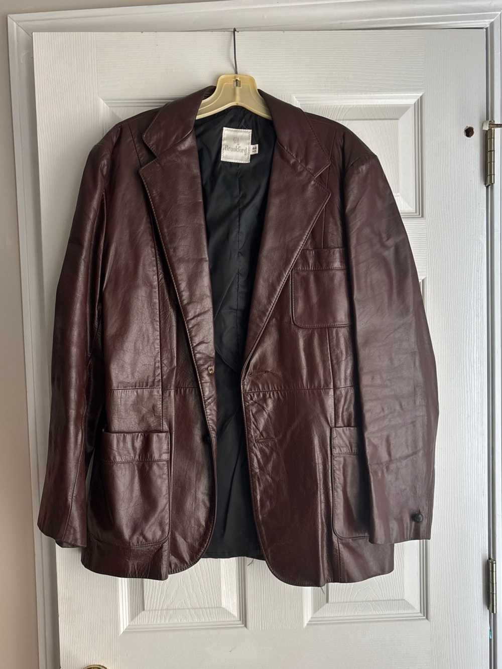 Vintage BrookFord Leather Jacket size 44